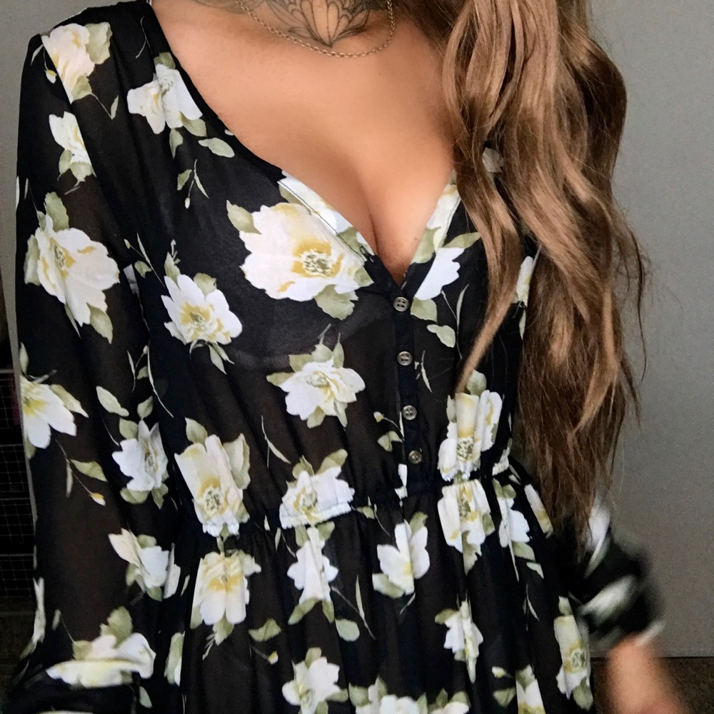 Floral Dress/ Beach Cover up